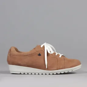 Lace-up Sneaker in Tan - 12656