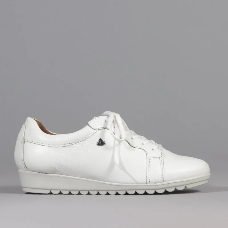 Lace-up Sneaker in White - 12656