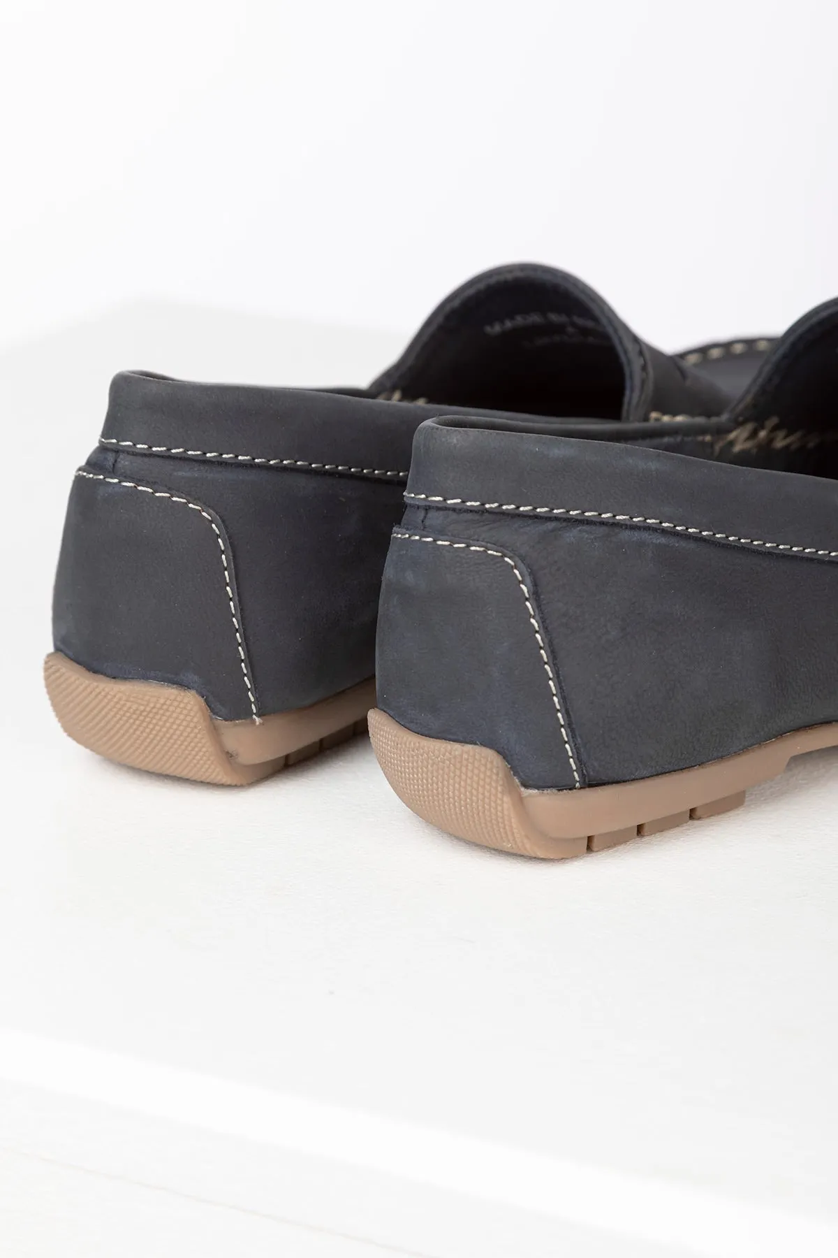 Ladies Nubuck Driving Loafers - Wrelton