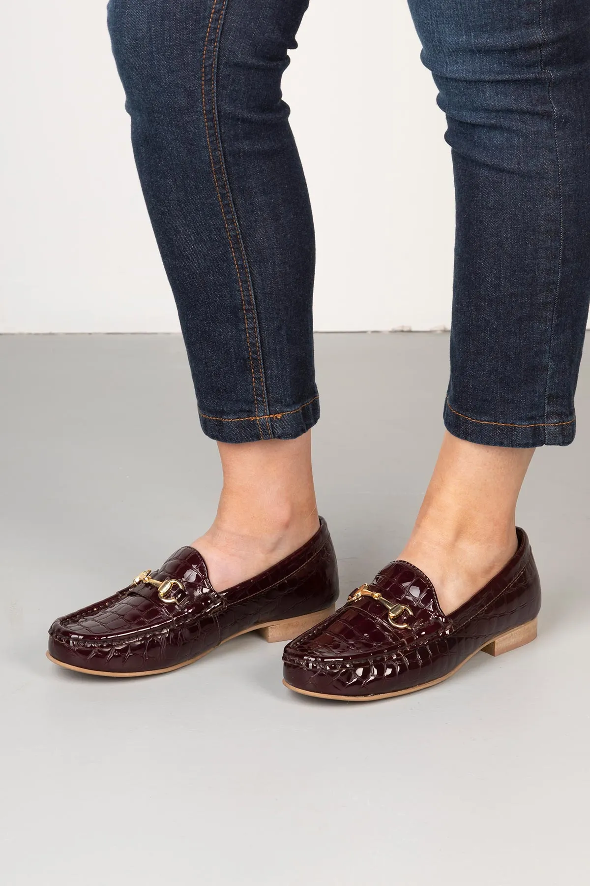 Ladies Snaffle Patent Loafers - Wrelton