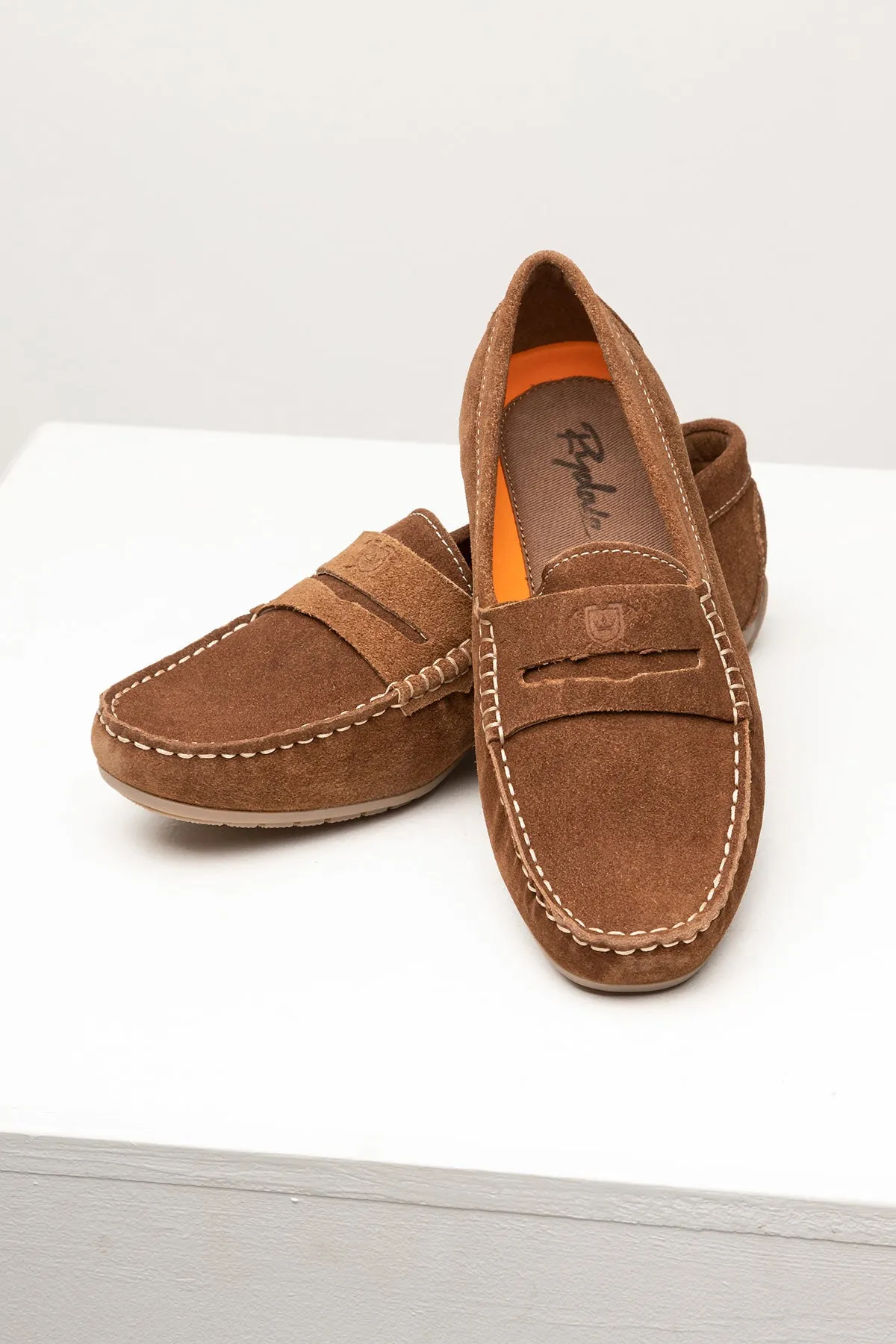 Ladies Suede Driving Loafers - Wrelton