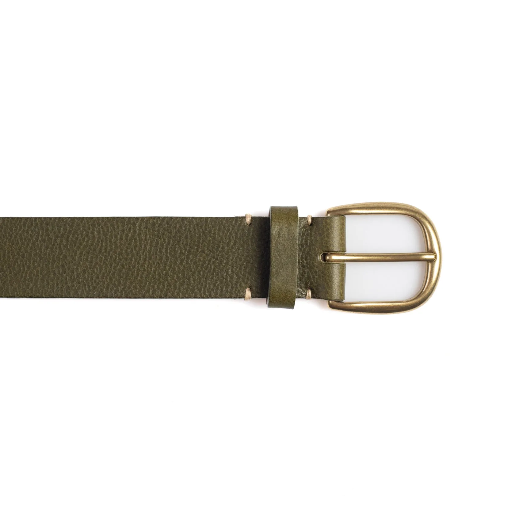 Lined Belt - Olive Badalassi Minerva Box