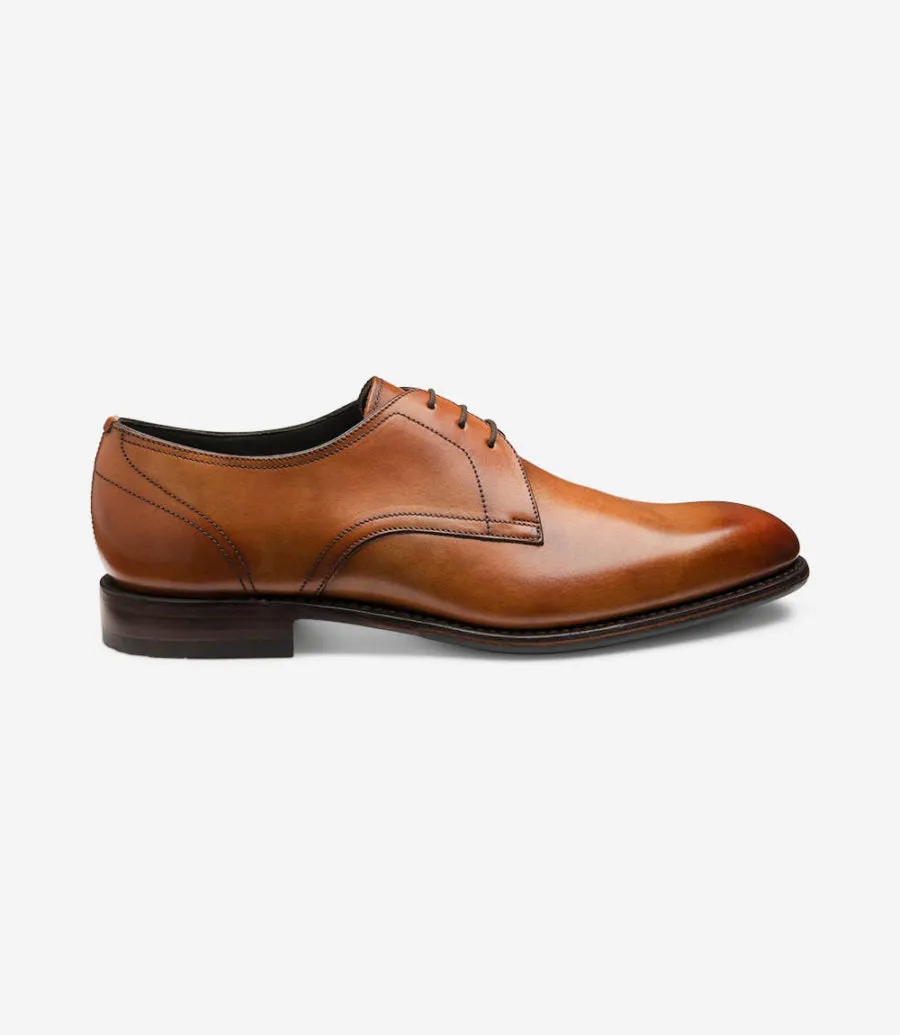 LOAKE - Atherton Premium Derby Shoe - Tan Calf