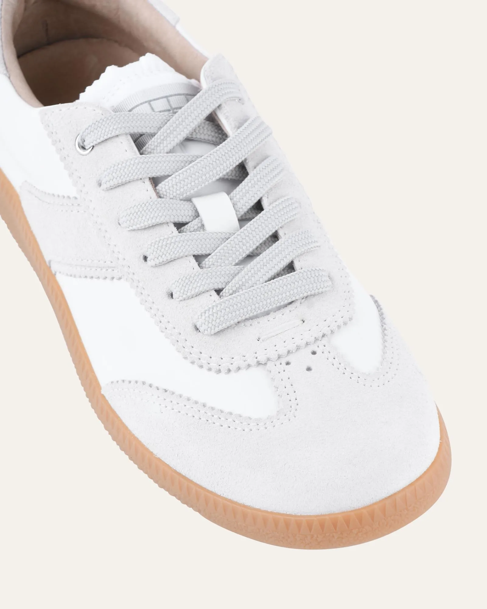 LOLA SNEAKERS WHITE GREY LEATHER