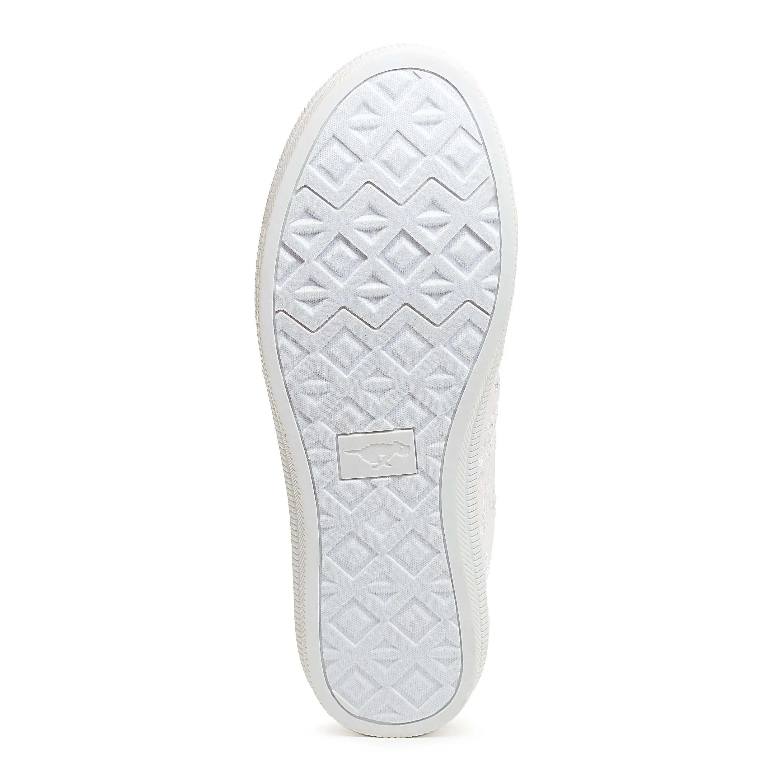 Mellow White Eyelet Slip-On Casual Shoes