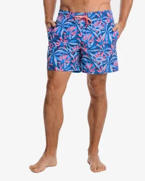 Men's Tropical Blooms Printed Swim Trunk