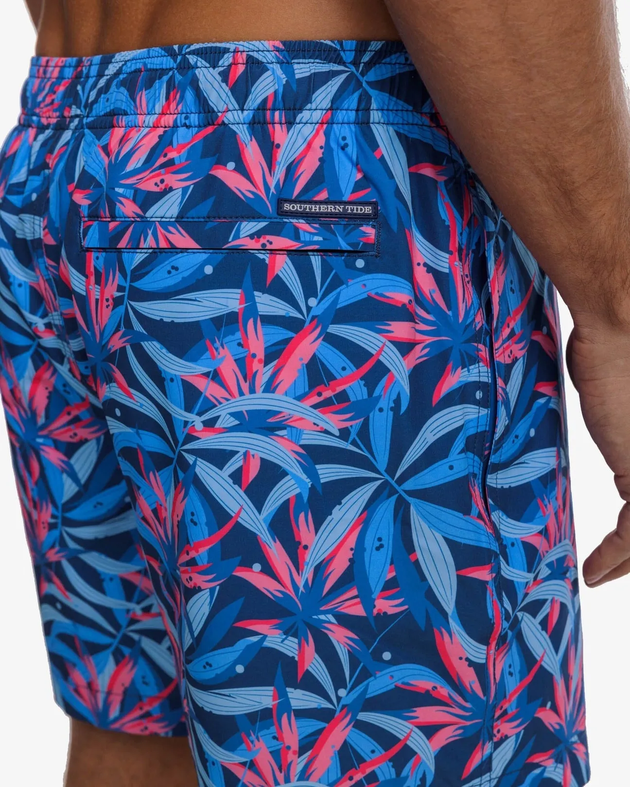 Men's Tropical Blooms Printed Swim Trunk