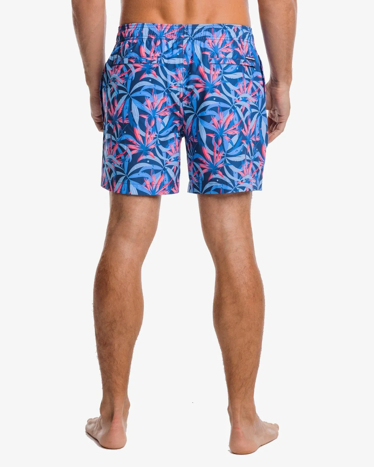 Men's Tropical Blooms Printed Swim Trunk