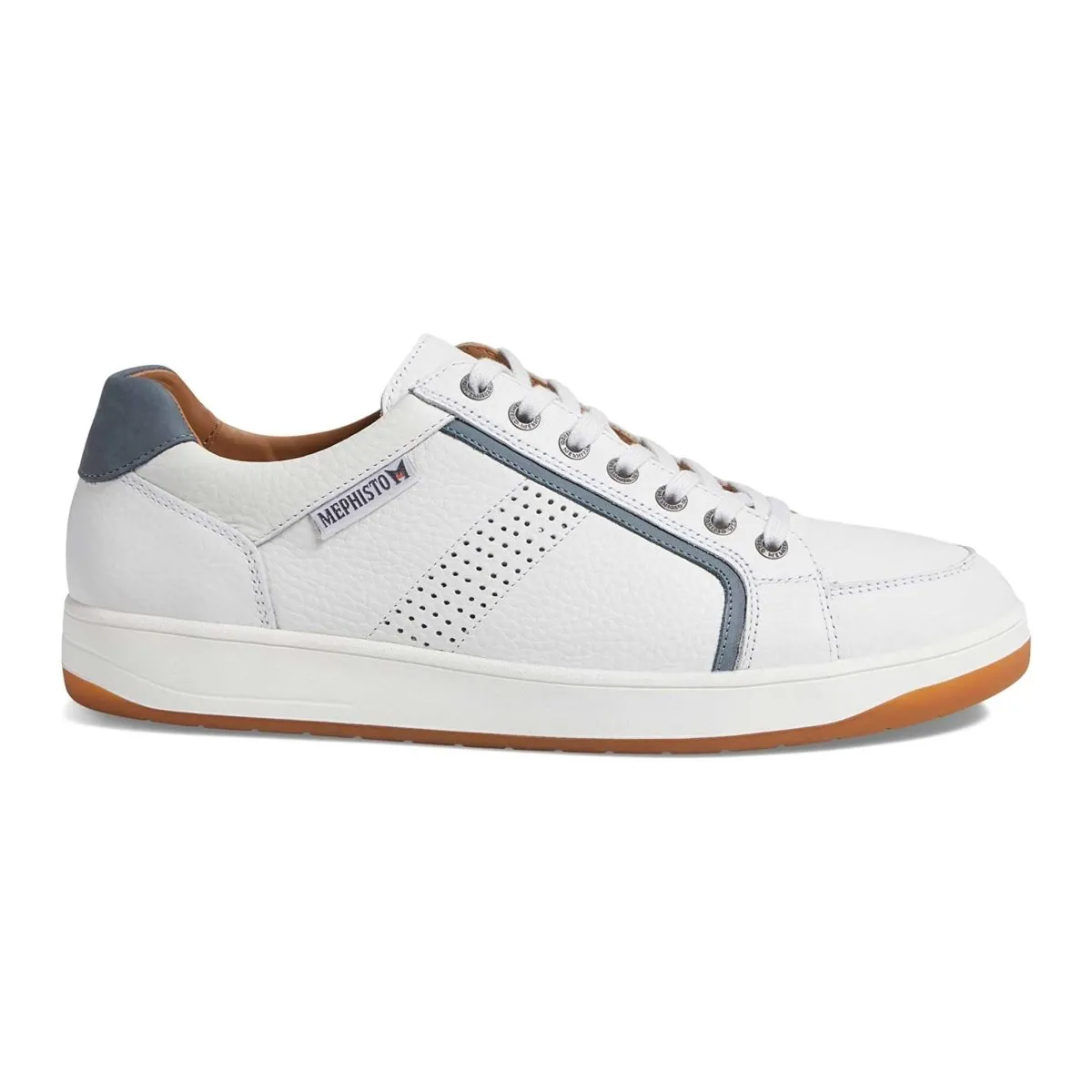 Mephisto Mens Harrison White Oregon High-Quality Shoes