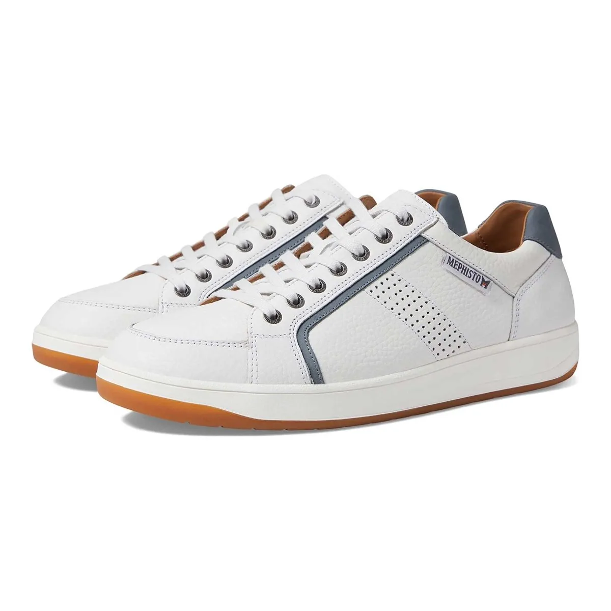 Mephisto Mens Harrison White Oregon High-Quality Shoes