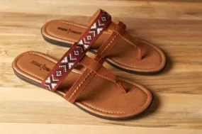 Minnetonka Moccasin Sandal, Barbados Sandal in Brown