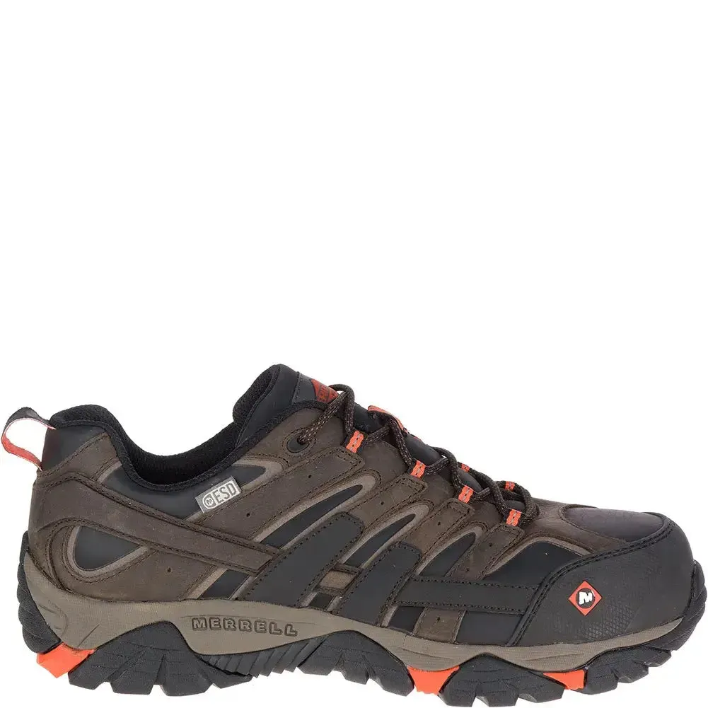 Moab 2 Vapor Men's Composite-Toe Work Shoes Espresso