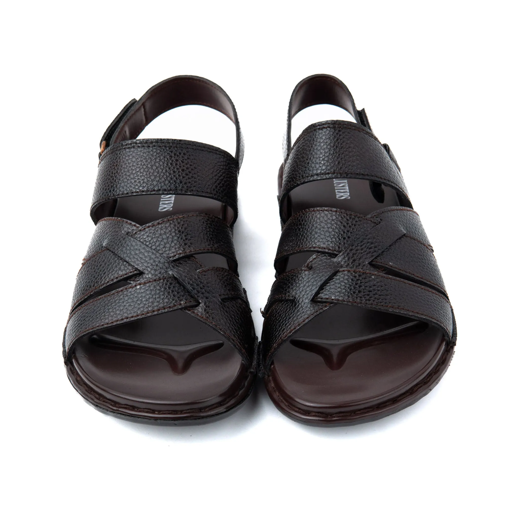 Multi Cross Men Leather Sandals