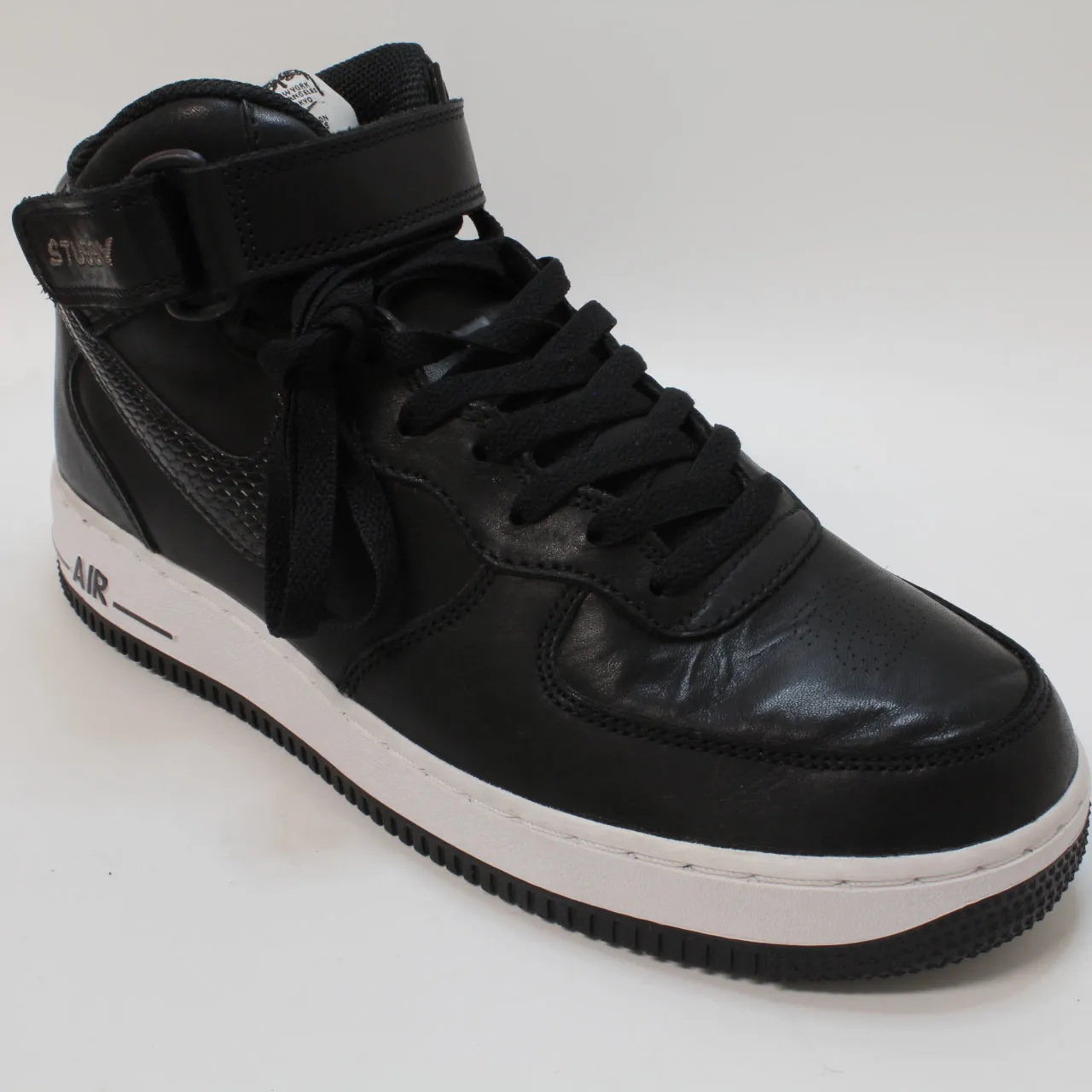 Nike Air Force 1 Mid Black Black Black Uk Size 7.5