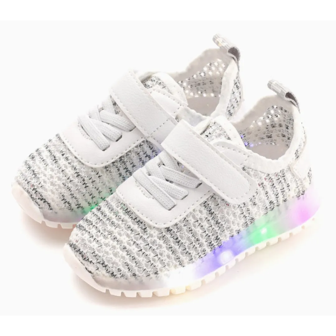 Ozkiz Grey "Pro Mile" LED Sneakers  (Size 140-180)