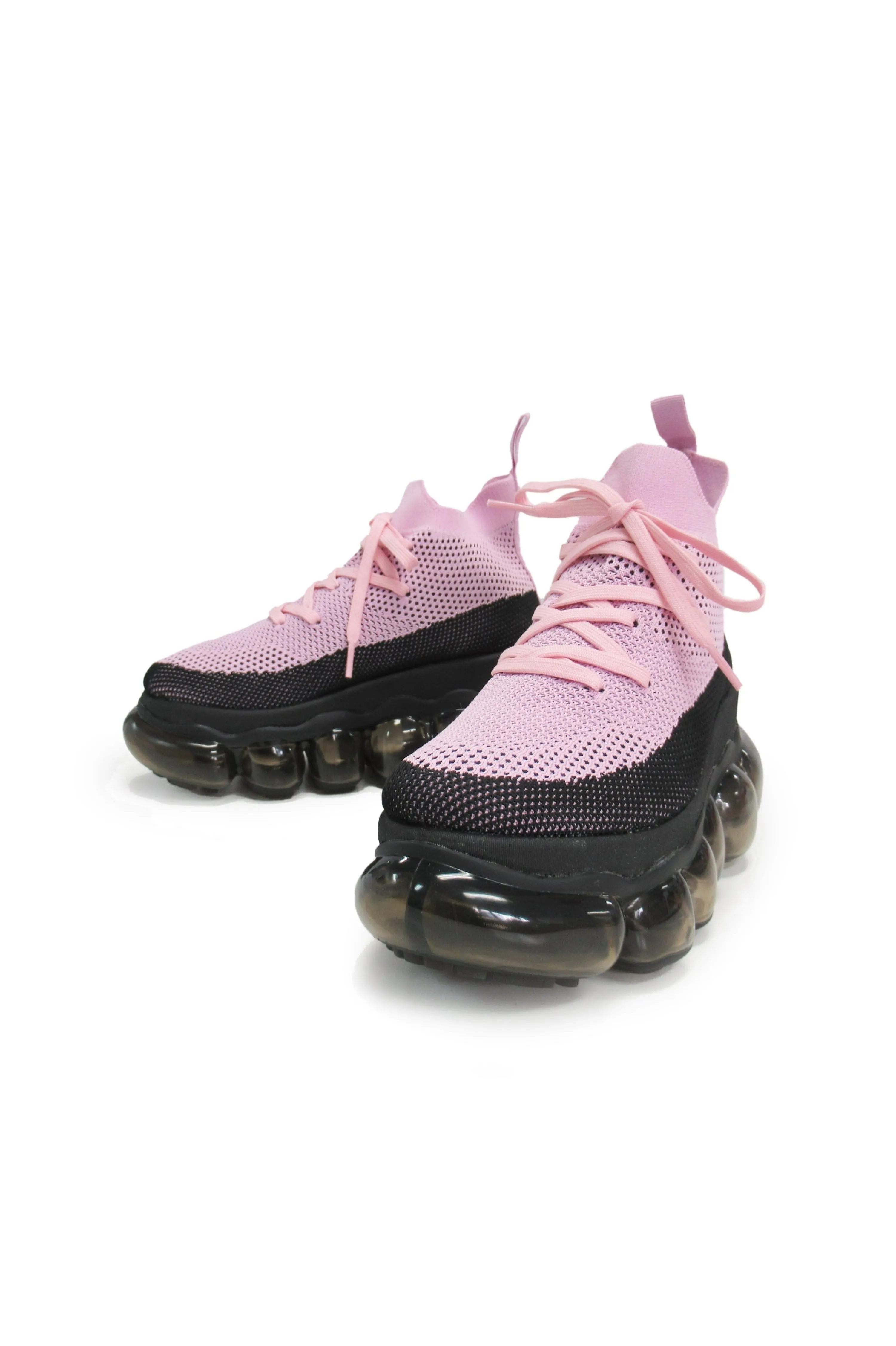 "Jewelry" High Shoes / Pink Black