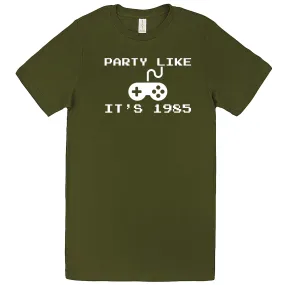 "Party Like It's 1985 - Video Games" men's t-shirt