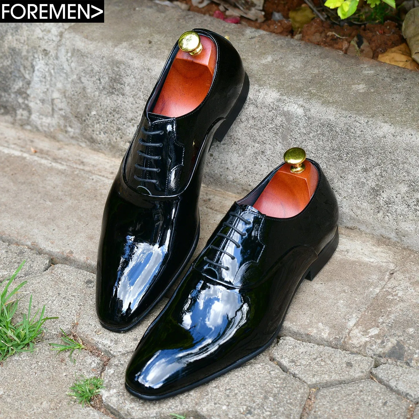 RIVIERA | Black Patent Leather Oxford