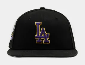 Shoe Palace Exclusive Los Angeles Dodgers Hollywood Nights 59Fifty Fitted Mens Hat (Black/Purple/Yellow)